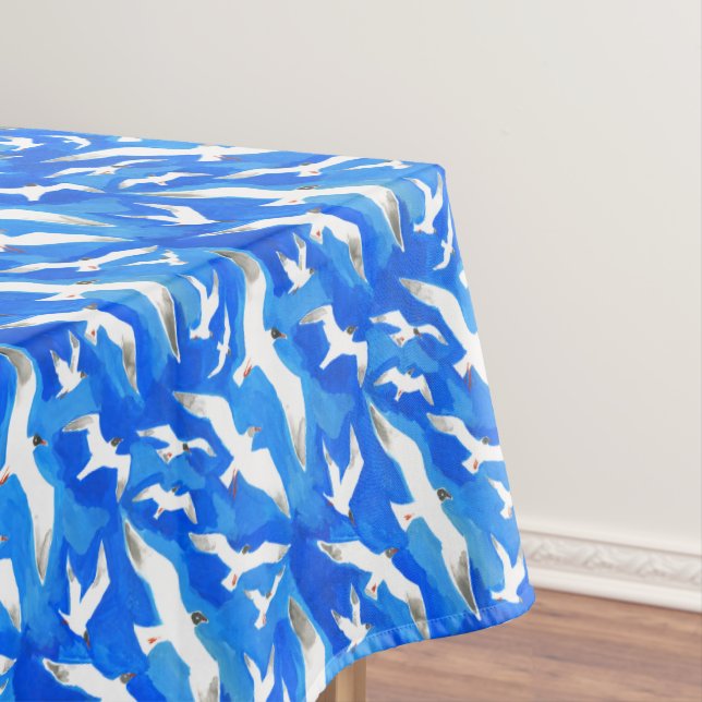 Mantel Gaviotas voladoras sobre el azul del cielo (In Situ)