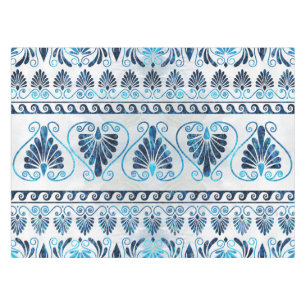 Mantel Gemstone azul y perla de lujo
