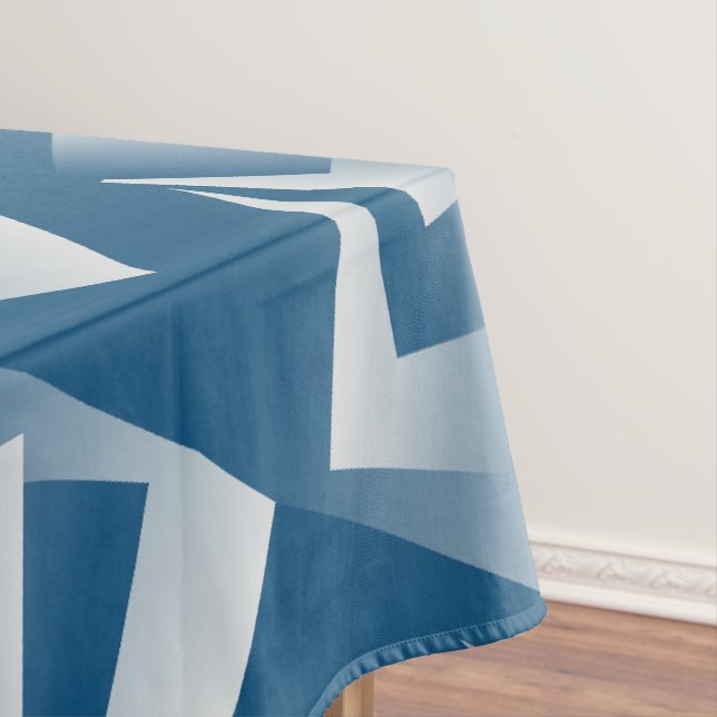 Mantel Geometría azul turquesa (In Situ)