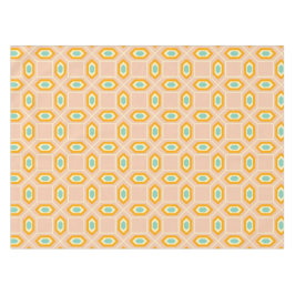 Mantel Geometric pattern in blue and orange diamond shape
