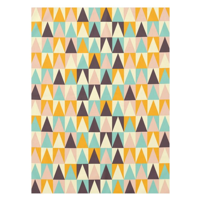 Mantel Geometric pattern of multi-colored triangles  (Anverso)