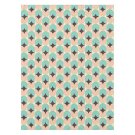 Mantel Geometric pattern of teal, beige, and black shapes