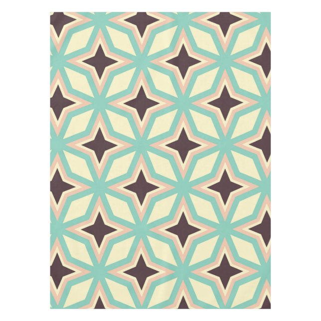 Mantel Geometric pattern with alternating dark star shape (Anverso)