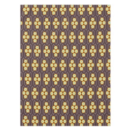 Mantel Geometric pattern with orange and blue hexagons