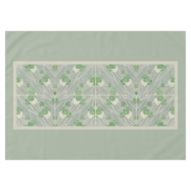 Mantel Geométrica verde 1915 Hannah Borger Overbeck (Frente (Horizontal))