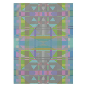 Mantel Geométrico verde azul púrpura