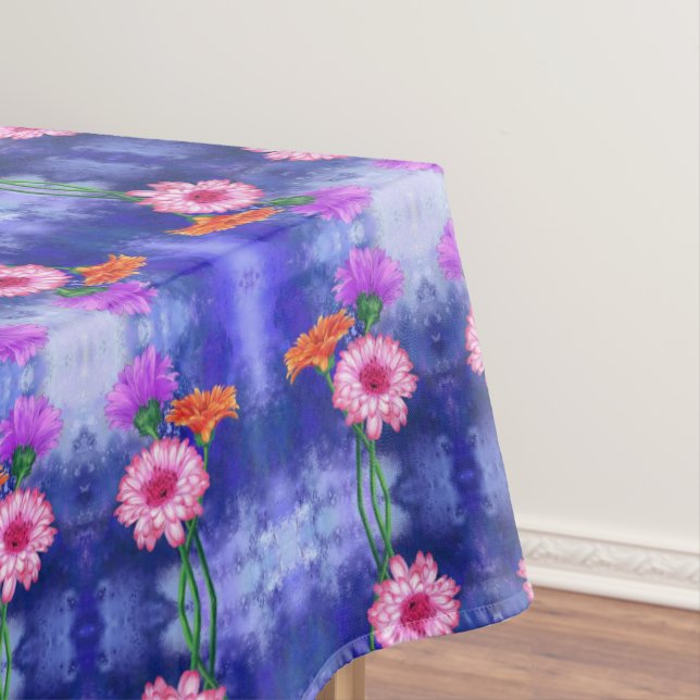 Mantel Gerbera Daisies Tablecloth (In Situ)