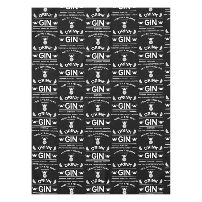 Mantel Gin Drinkers | Love Gin | Decoración del hogar | B (Anverso)