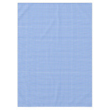 Gingham blanco y azul francés