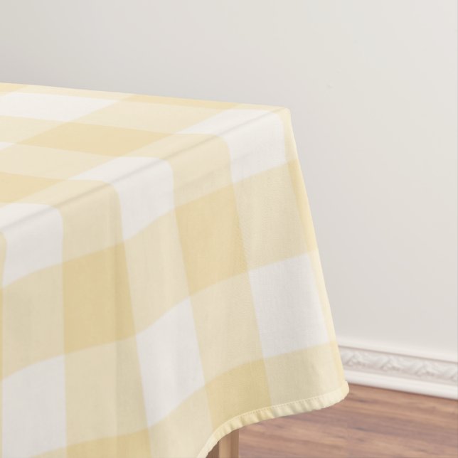Mantel Gingham de cuadros amarillo soleado (In Situ)