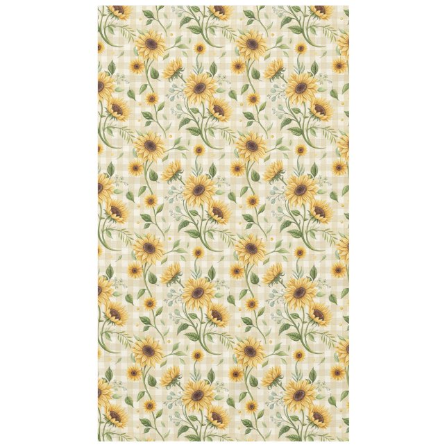 Mantel Gingham Girasol (Anverso)