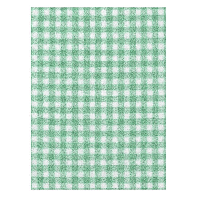 Mantel Gingham Verde Menta  (Anverso)