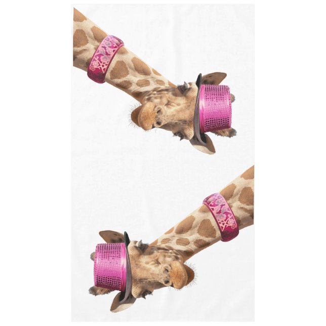 Mantel Giraffe en gorra rosa brillante (Anverso)