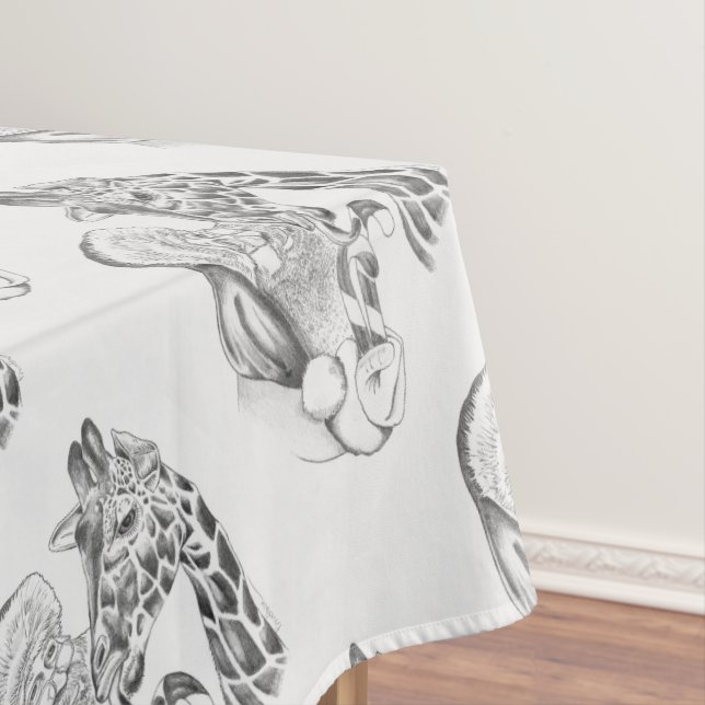 Mantel Giraffe y Santa navidades (In Situ)