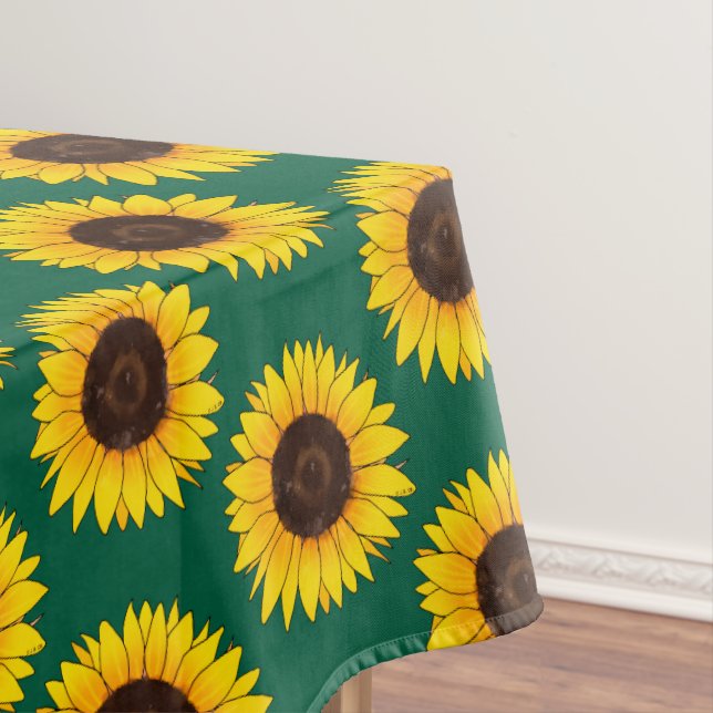 Mantel Girasol Amarillo Vibrante en Flor (In Situ)