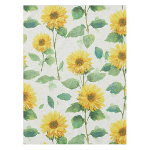 Mantel Girasol Rústico Aquarela Floral Casa de Campo