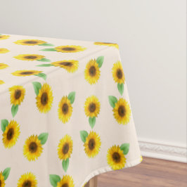 Mantel Girasoles sobre beige claro
