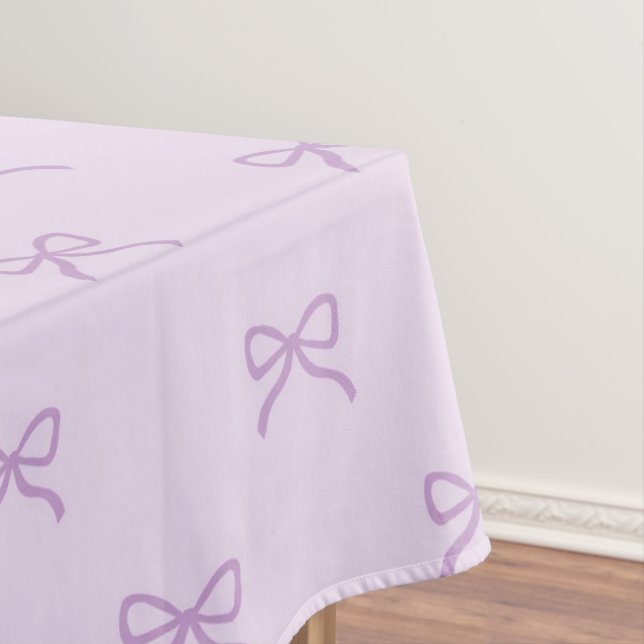 Mantel Girly Chic Purple Bow Pattern Spring & Summer  (In Situ)