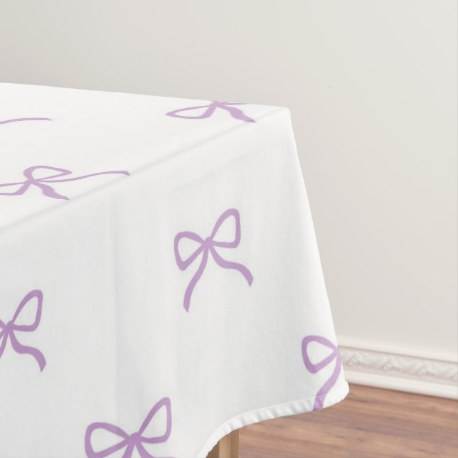 Mantel Girly Chic Purple Bow Pattern Spring & Summer  (In Situ)