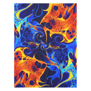 Mantel giro de color colorido abstracto de moda