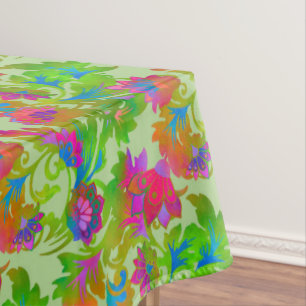 Mantel Giro Floral Jacobeo Tiza