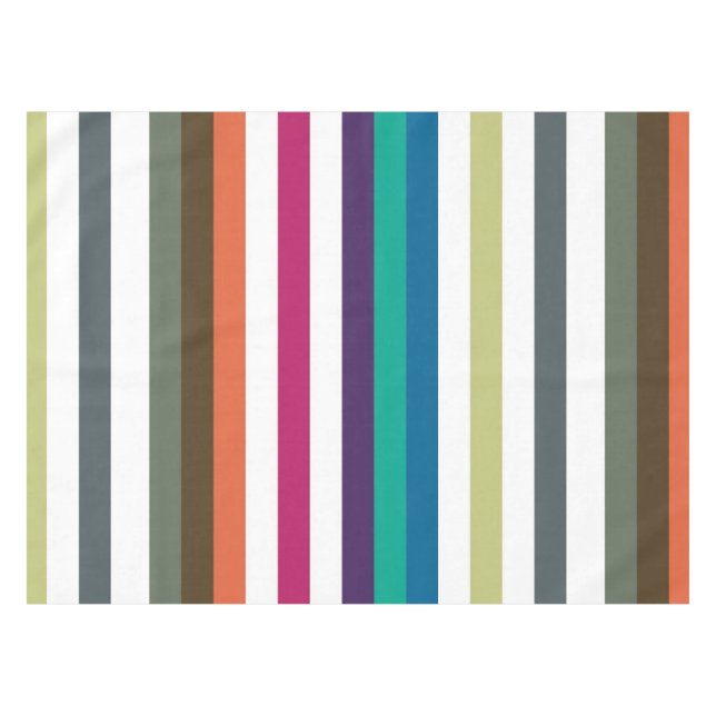 Mantel Giro Negrita Arcoiris Gran patrón de franjas horiz (Frente (Horizontal))