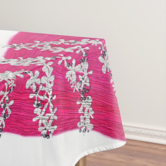 Mantel Glam Pink Christmas Tree (In Situ)