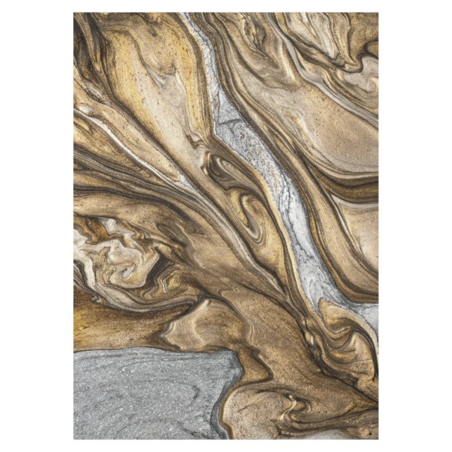 Mantel glamour 002 colores marrón líquido (Anverso)