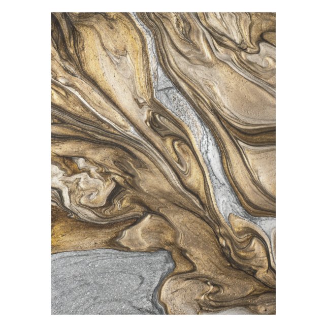 Mantel glamour 002 marrón líquido colores (Anverso)
