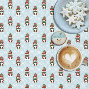 Mantel Gnomo Navideño Acogedor Rojo Verde Invierno Lindo