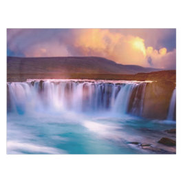 Mantel Godafoss Wasserfall Island