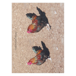 Mantel Gold Cockerel Rooster tablecloth