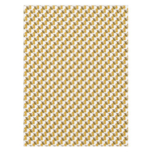 Mantel Golden Metallic Cherries Pattern