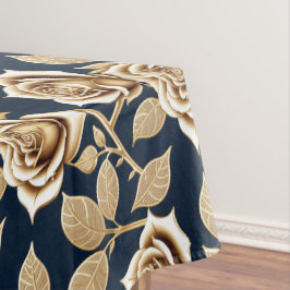 Mantel Golden Roses With A Metallic Finish