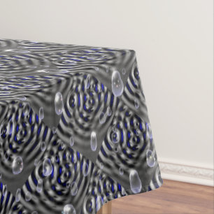 Mantel Gotas de lluvia gris azul Metalizado