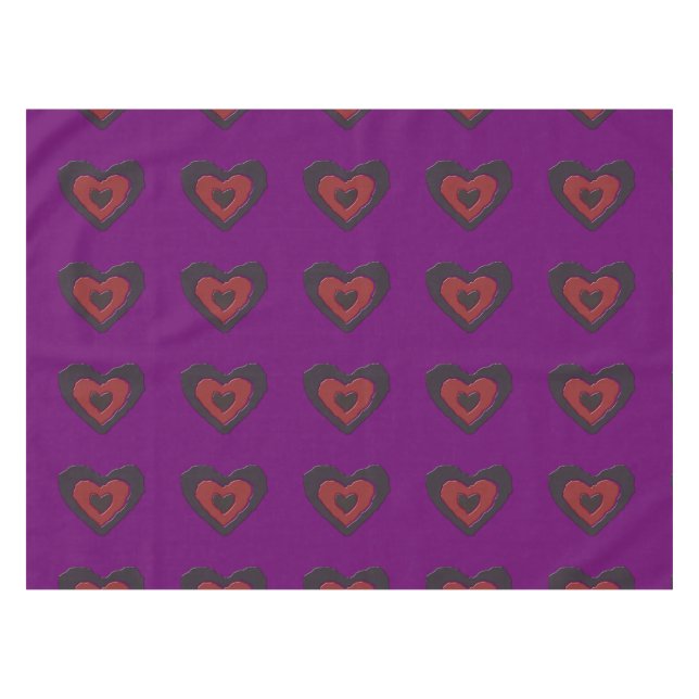 Mantel Gótico Melting Love Heart Tablecloth (Frente (Horizontal))