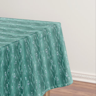 Mantel Gotitas de lluvia en metal verde