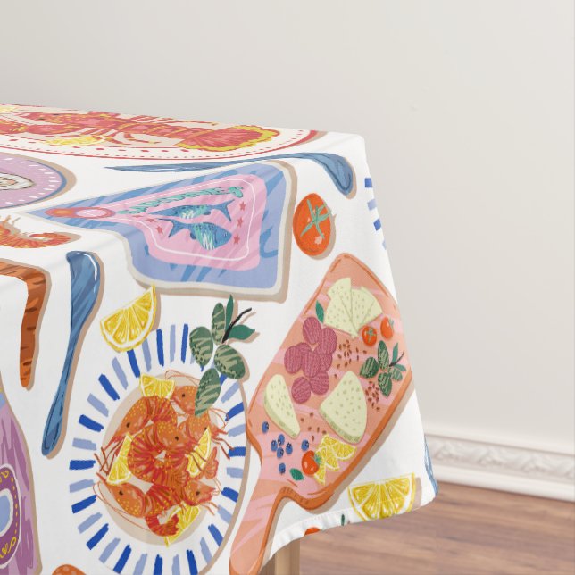 Mantel Gourmet Bites Food Pattern Pastel Kitchen  (In Situ)