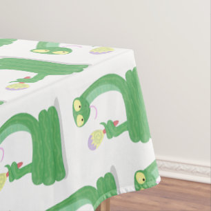 Mantel Graciosa serpiente verde con maraca personalizado