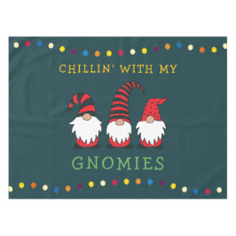 Mantel Gracioso Chillin' Con Mis Navidades De Gnomies Pun