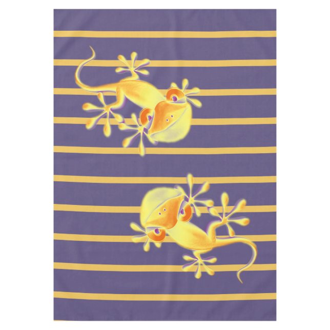 Mantel Gracioso Gecko sonriente + tus antecedentes e idea (Anverso)