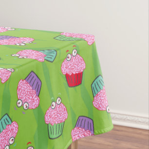 Mantel Gracioso patrón de tarta de cerebros zombi