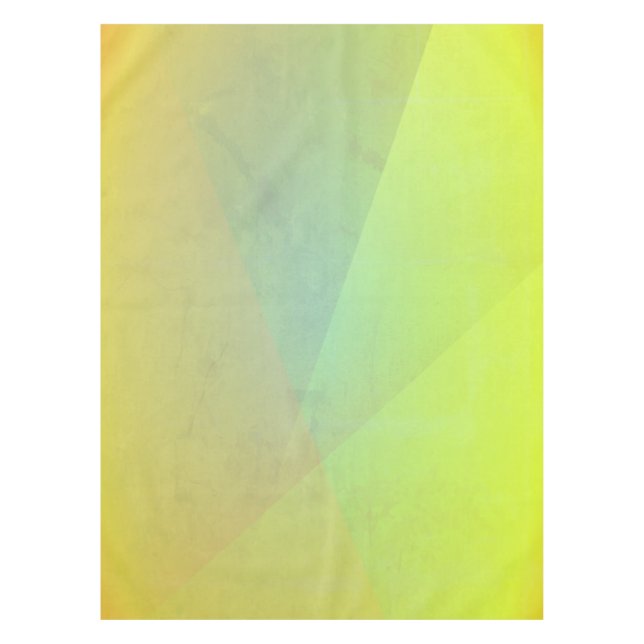 Mantel Gradación Geométrica Amarilla Moderna (Anverso)