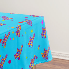 Mantel Gradiente decorativo estilizado Sweet 16 sobre azu