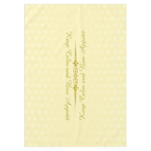 Mantel Gradientes Polka puntos amarillo claro + tu texto