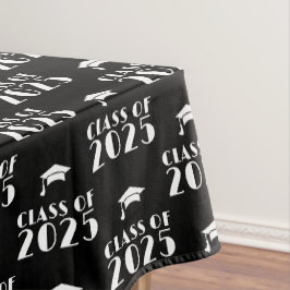 Mantel Graduación personalizada en negro y blanco del año