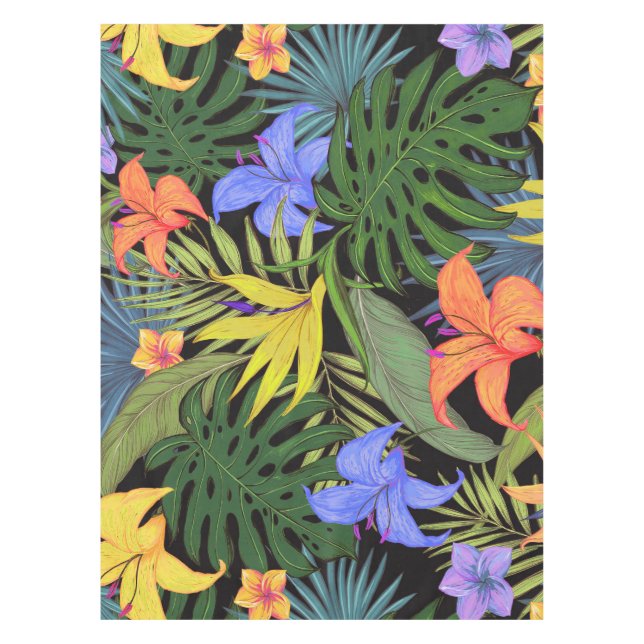 Mantel Gráfica de flor tropical Hawai Aloha (Anverso)