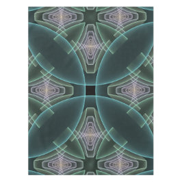 Mantel Gráfico de arte fractal geométrico Verde azulado m