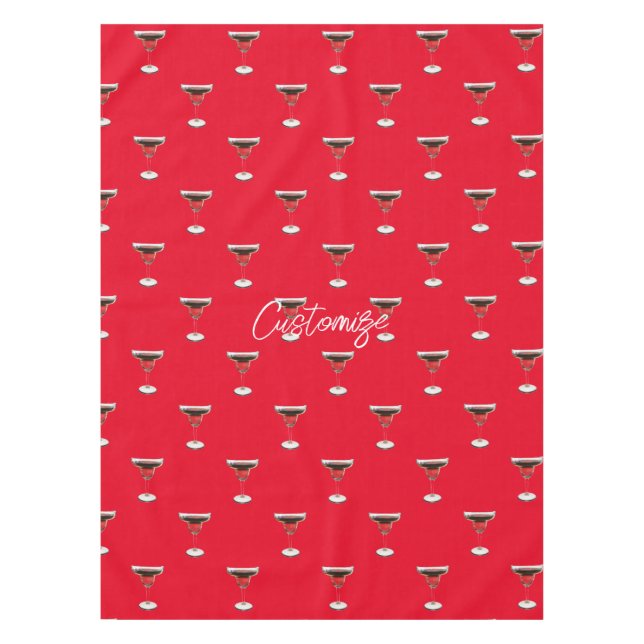 Mantel Gran bebida de cóctel Margarita Roja Thunder_Cove (Anverso)