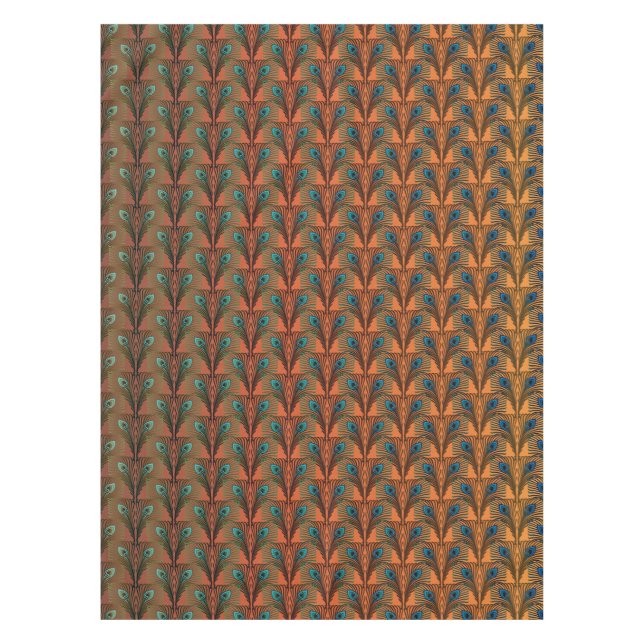 Mantel Gran Gatsby Feathers diseño de estilo deco (Anverso)